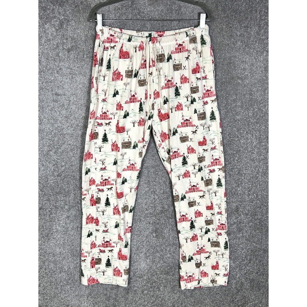 Burts Bees Baby Winter Country Christmas Family Pajama Pants Mens Size Large